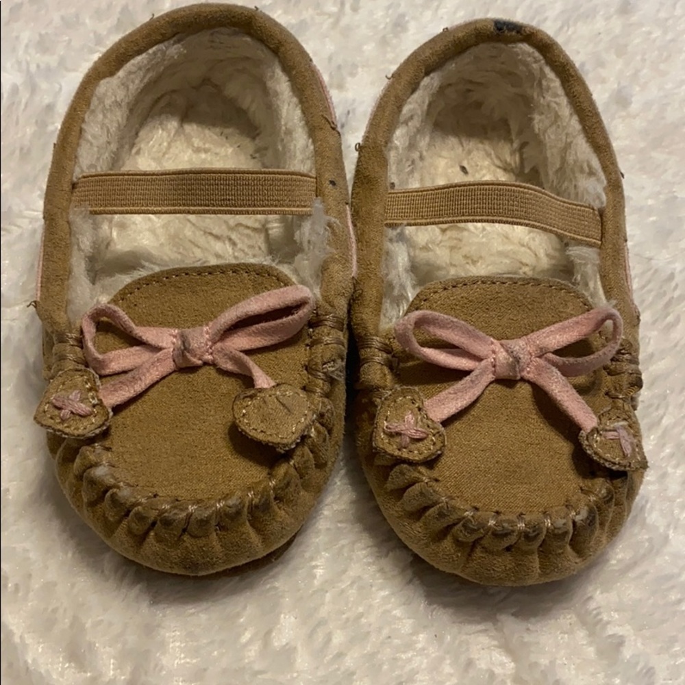 Toddler Girl Faux Shearling Moccasins